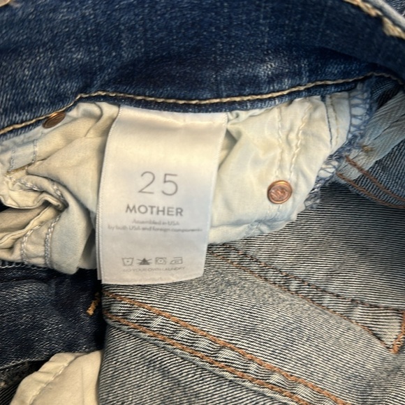 Mother The Insider Crop Step Fray walking on coals Womens Size 25 Stretch - Picture 8 of 8